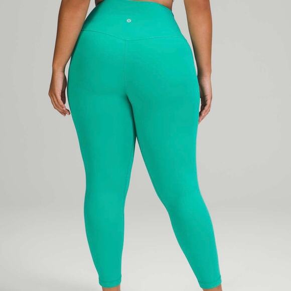 LULULEMON Maldives Green‎ Align High Rise Active Workout Leggings Size 20 - Picture 1 of 11